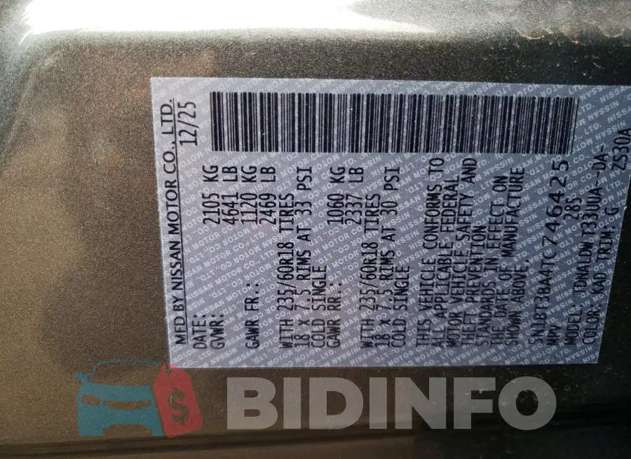 5N1BT3BA4TC746425 Photo# 13