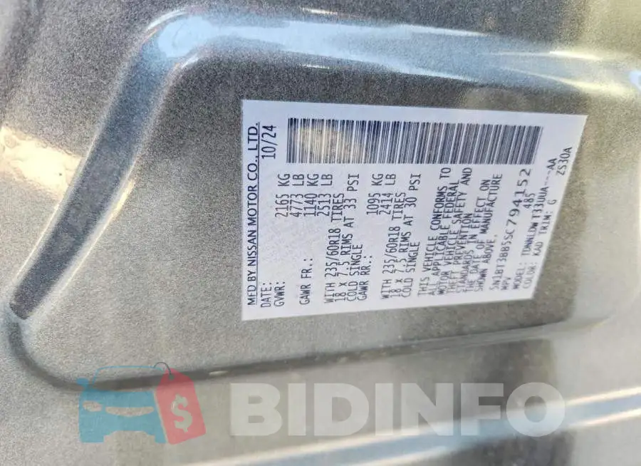 5N1BT3BB5SC794152 Photo# 14
