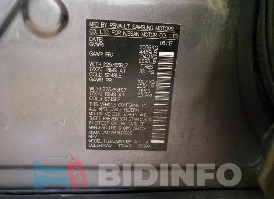 KNMAT2MT7HP617605 Photo# 13