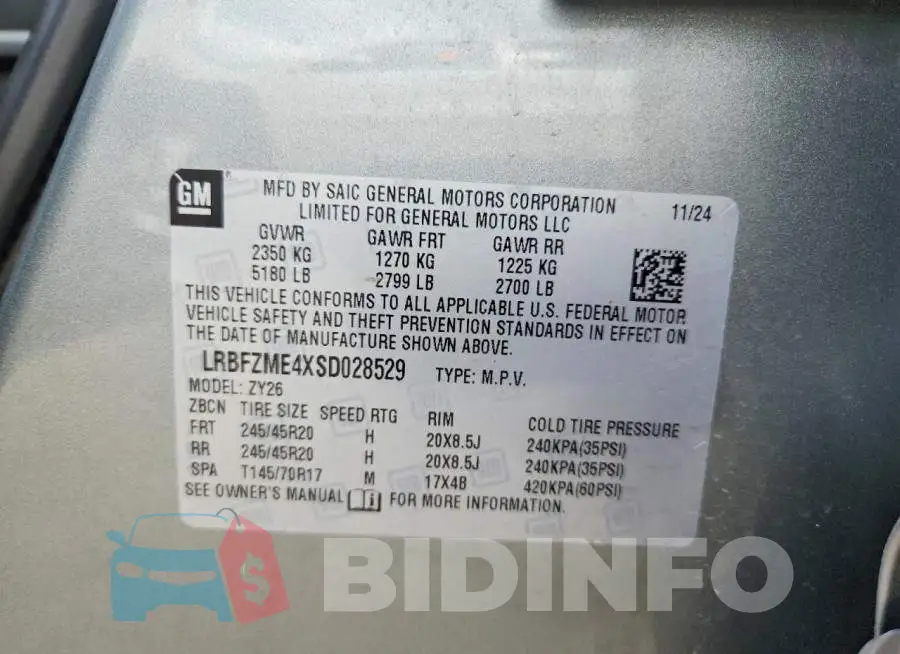LRBFZME4XSD028529 Photo# 13