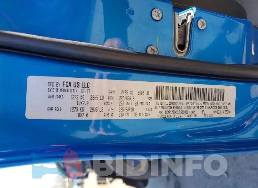 1C4PJMDXXJD619418 Photo# 14