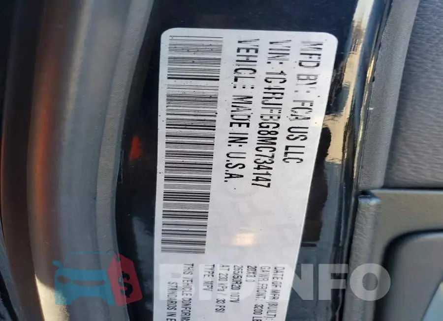 1C4RJFBG8MC734147 Photo# 14