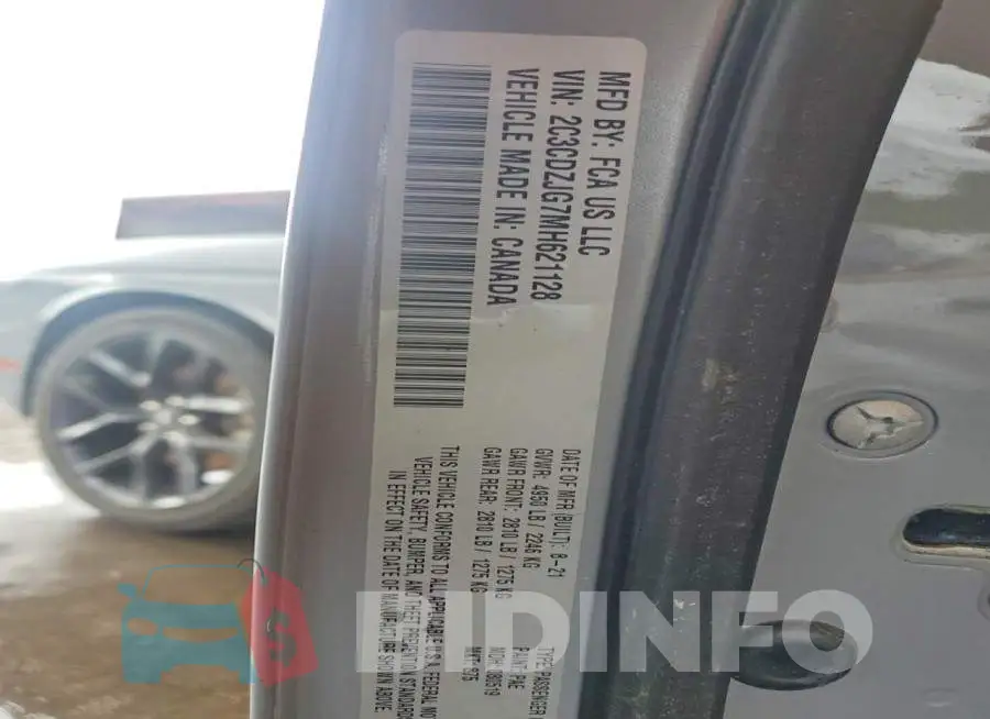 2C3CDZJG7MH621128 Photo# 13