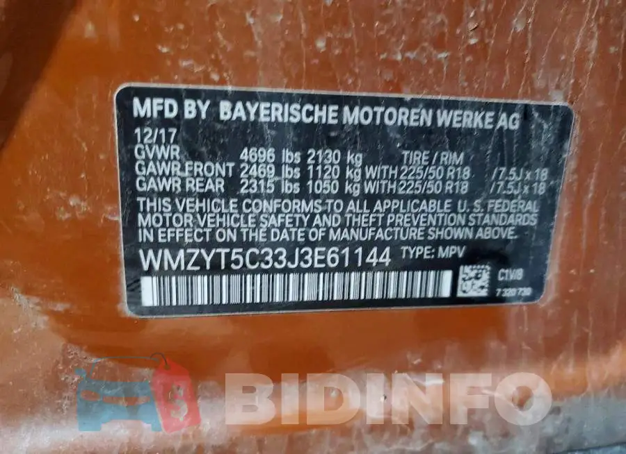 WMZYT5C33J3E61144 Photo# 13
