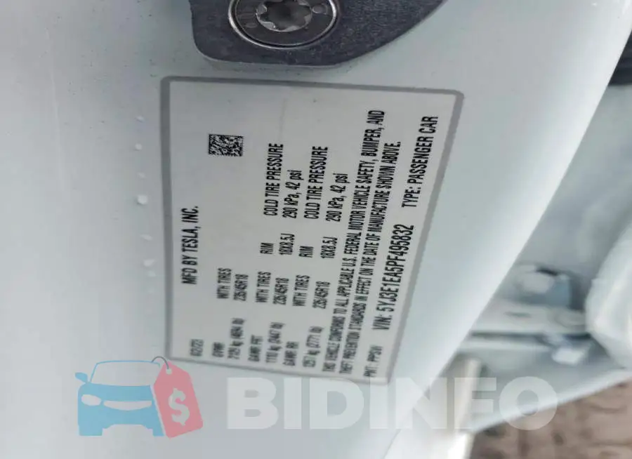 5YJ3E1EA5PF495832 Photo# 12