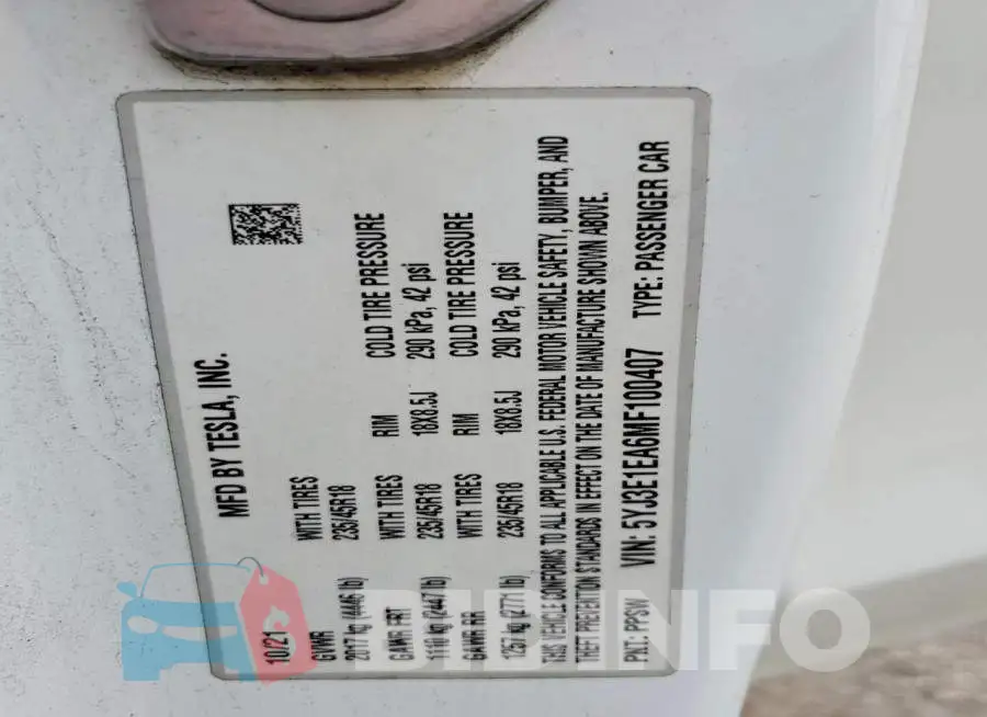 5YJ3E1EA6MF100407 Photo# 12