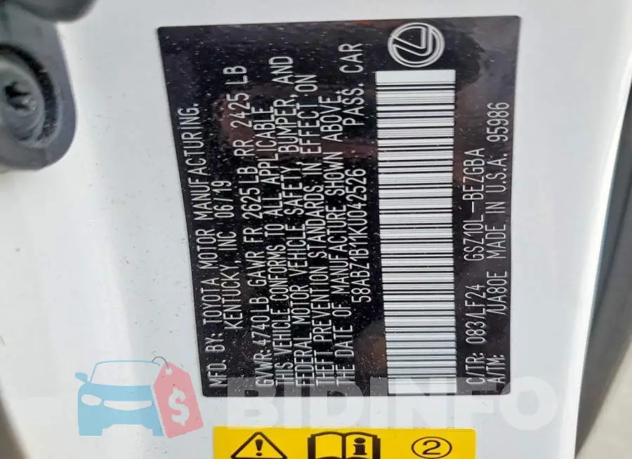58ABZ1B11KU042526 Photo# 13