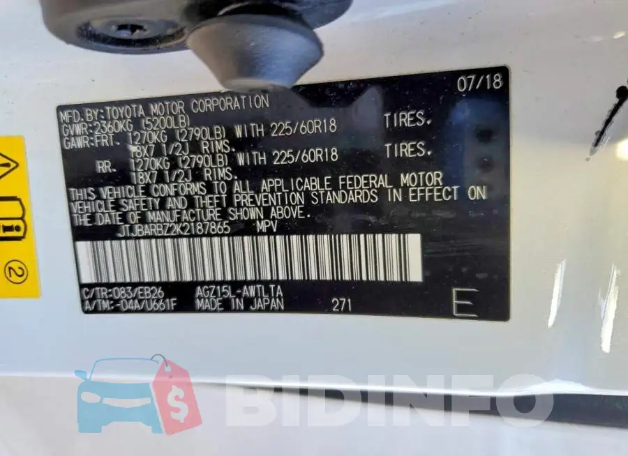 JTJBARBZ2K2187865 Photo# 14