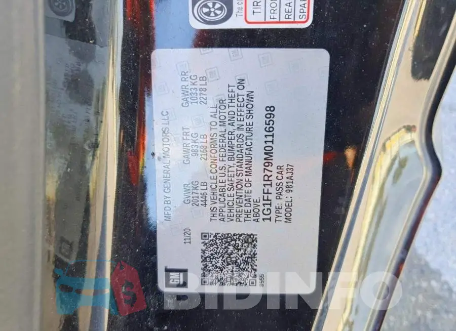 1G1FF1R79M0116598 Photo# 13