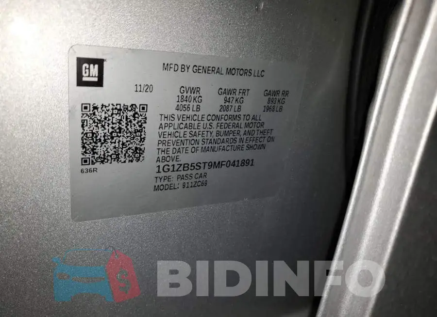 1G1ZB5ST9MF041891 Photo# 12