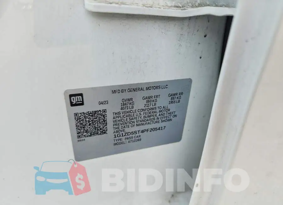 1G1ZD5ST4PF205417 Photo# 12