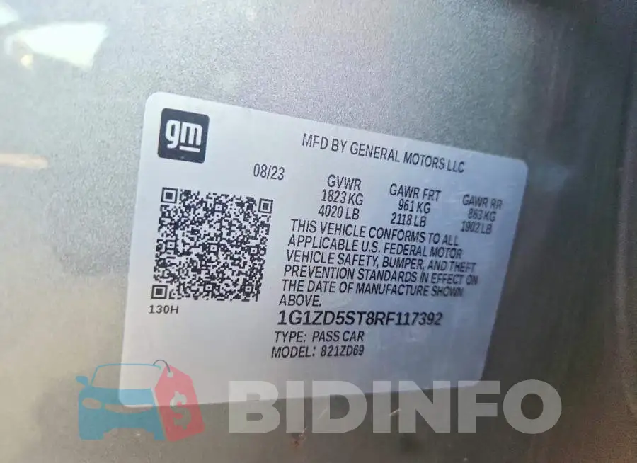 1G1ZD5ST8RF117392 Photo# 12