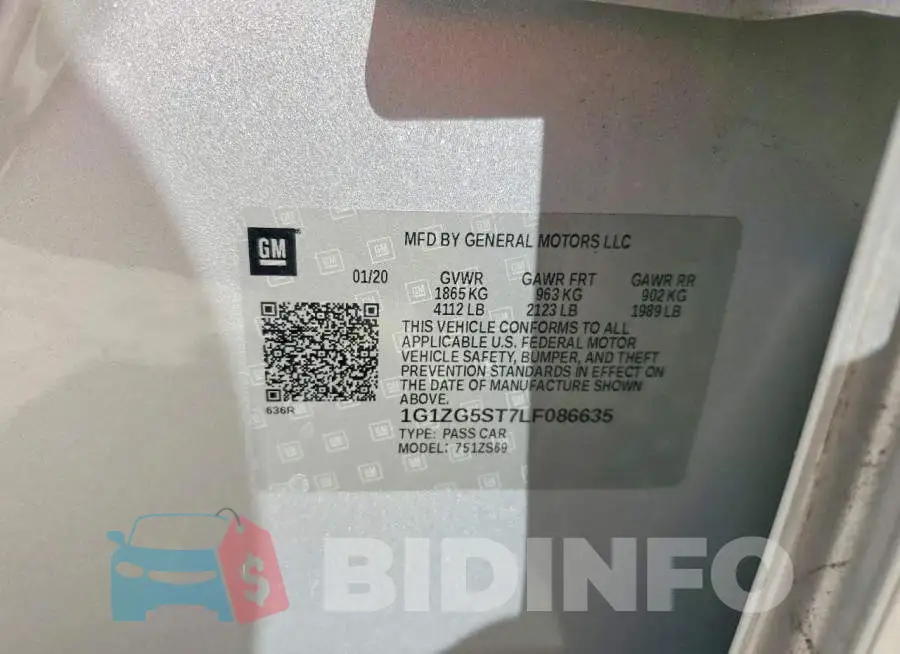 1G1ZG5ST7LF086635 Photo# 12