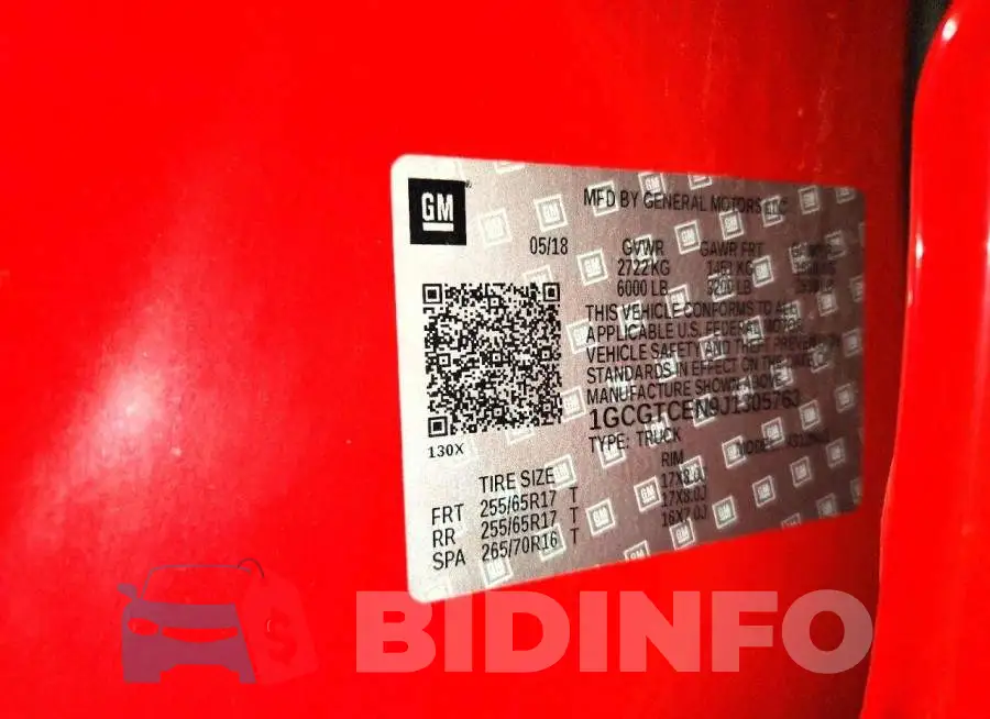 1GCGTCEN9J1305763 Photo# 12