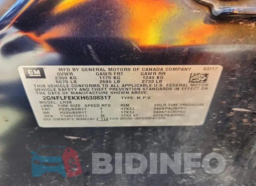 2GNFLFEKXH6308317 Photo# 13