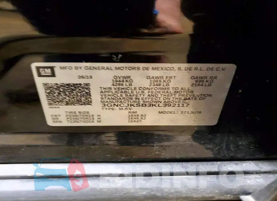 3GNCJKSB3KL392117 Photo# 14