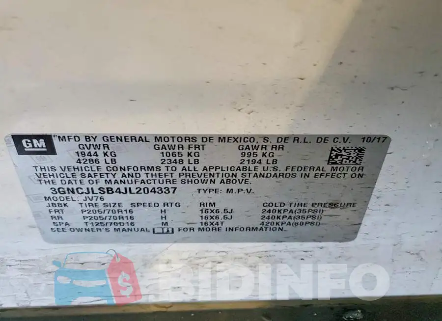 3GNCJLSB4JL204337 Photo# 13