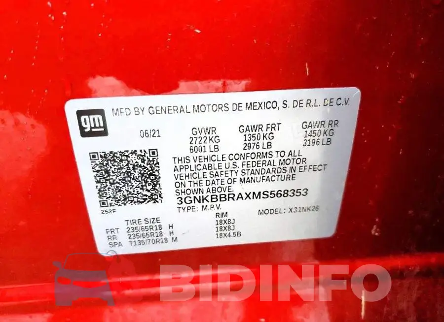 3GNKBBRAXMS568353 Photo# 13