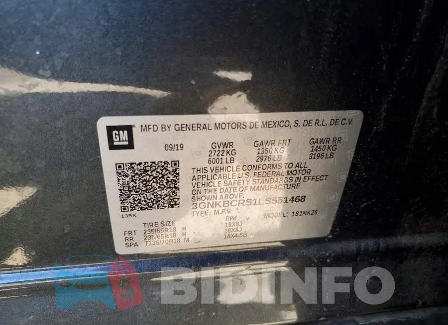 3GNKBCRS1LS551468 Photo# 14