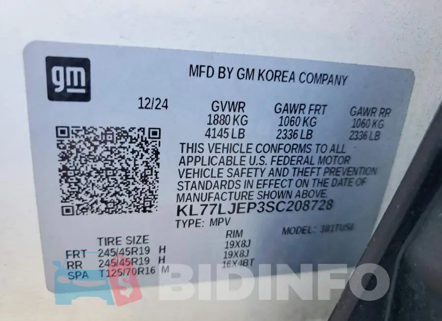 KL77LJEP3SC208728 Photo# 11