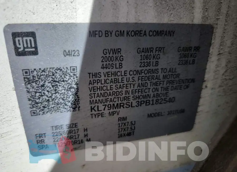 KL79MRSL3PB182540 Photo# 14