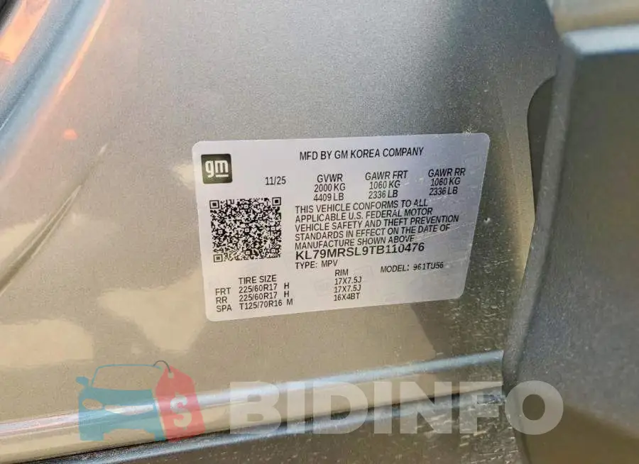 KL79MRSL9TB110476 Photo# 13