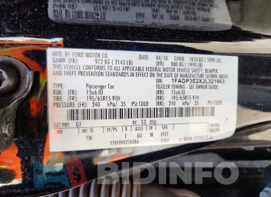 1FADP3E2XJL321963 Photo# 12