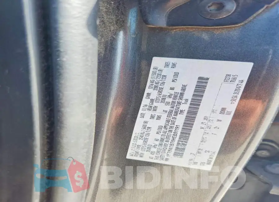 1FT8W3BT6HEB51191 Photo# 12