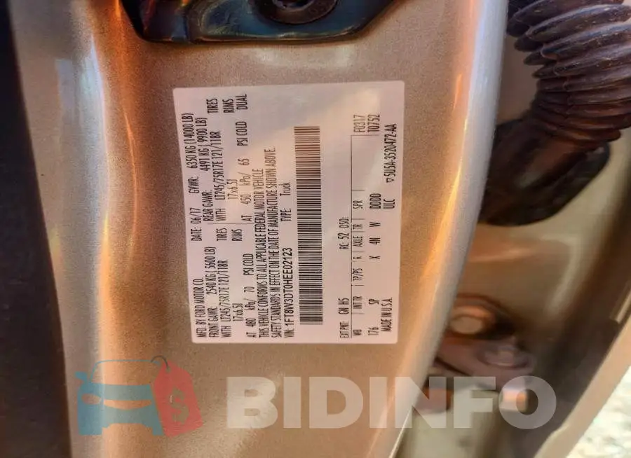 1FT8W3DT0HEE02123 Photo# 12