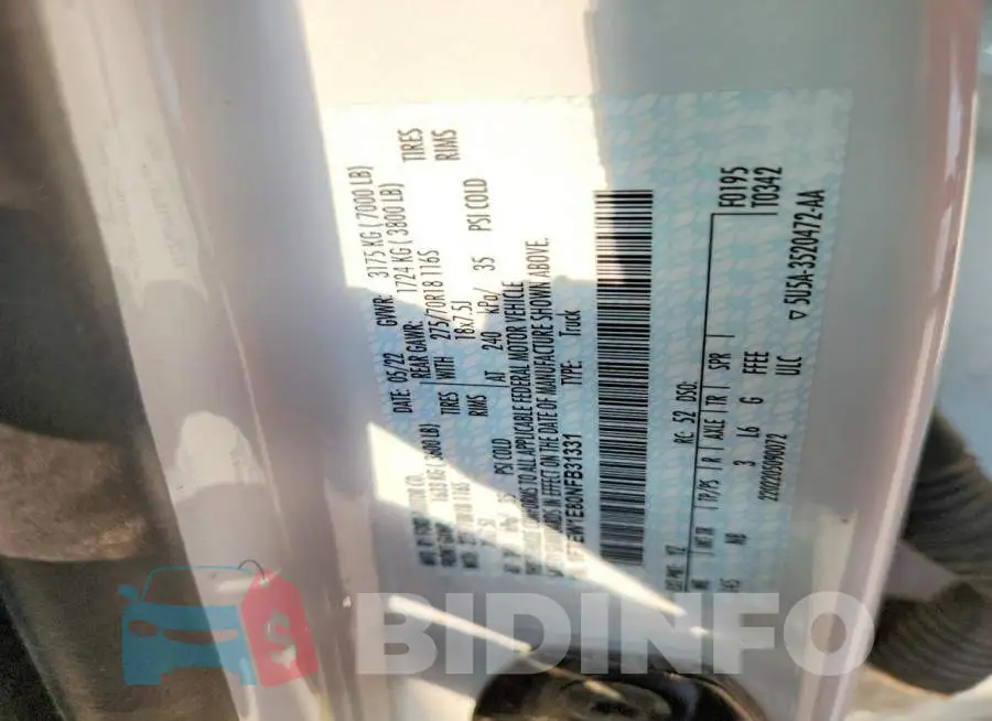 1FTEW1E80NFB31331 Photo# 12