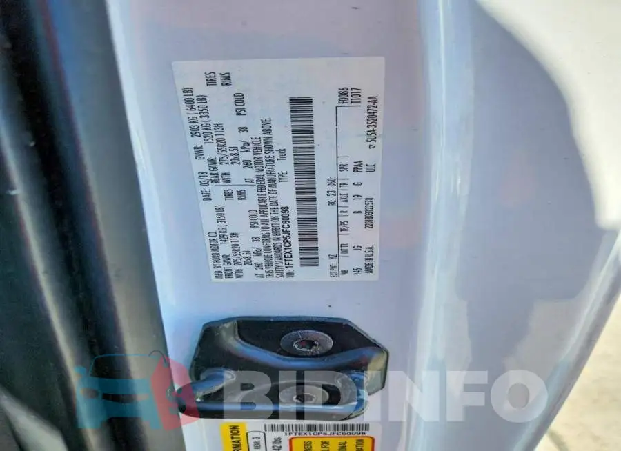 1FTEX1CP5JFC60098 Photo# 12