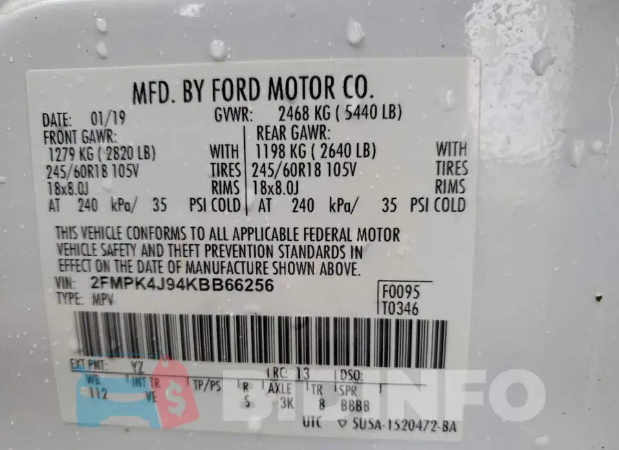 2FMPK4J94KBB66256 Photo# 13