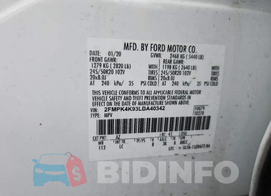 2FMPK4K93LBA40342 Photo# 13