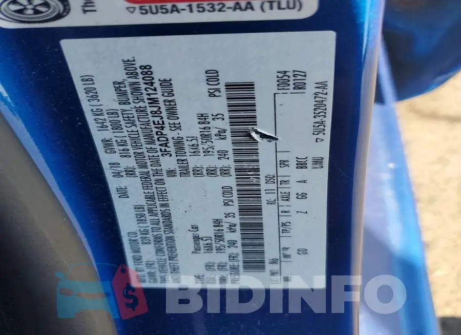 3FADP4EJ8JM124088 Photo# 12