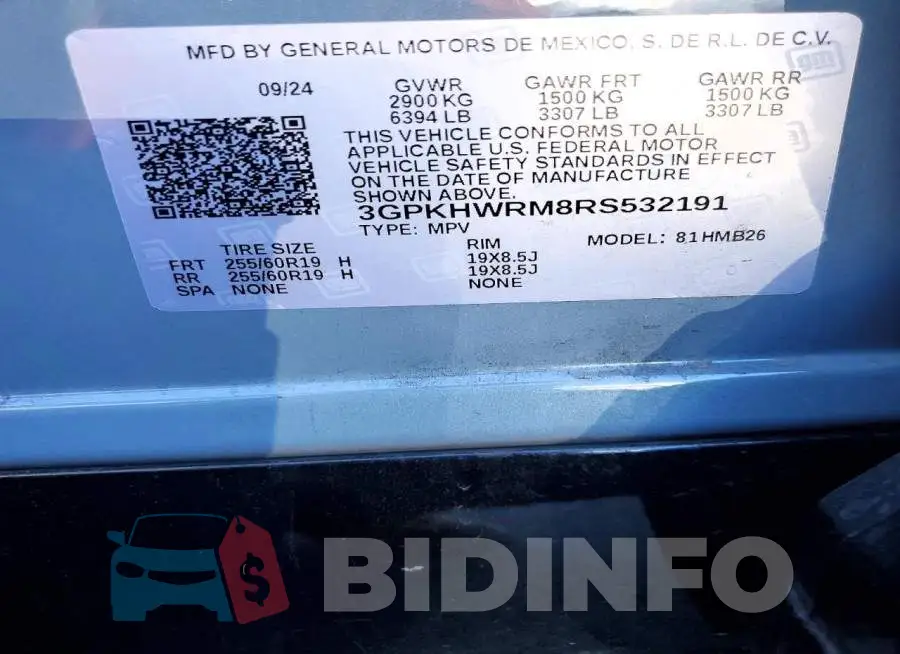 3GPKHWRM8RS532191 Photo# 14