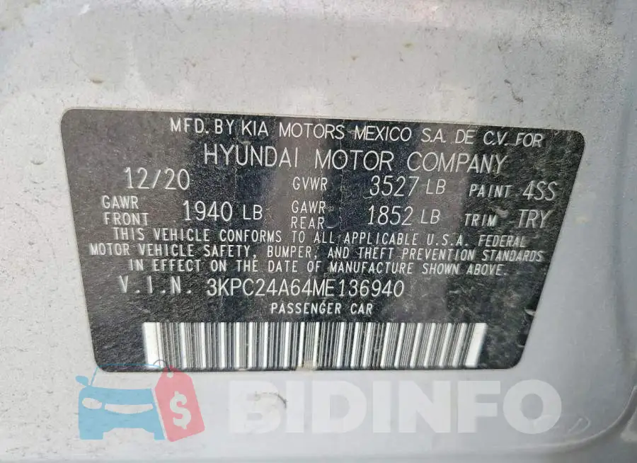 3KPC24A64ME136940 Photo# 12