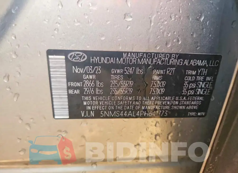 5NMS44AL4PH641773 Photo# 13