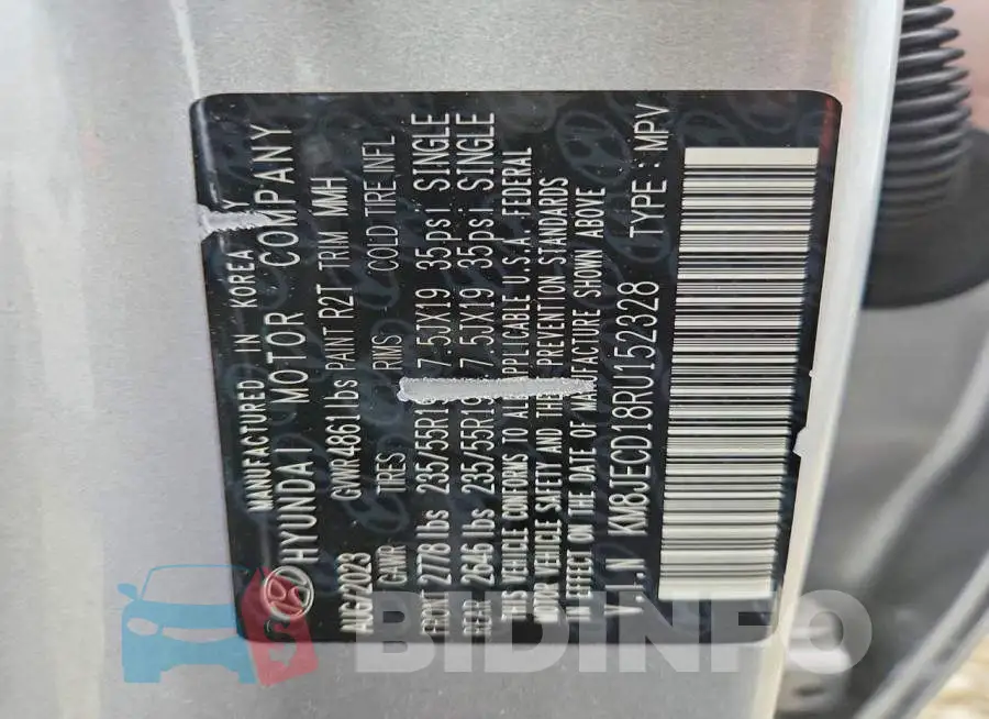 KM8JECD18RU152328 Photo# 13