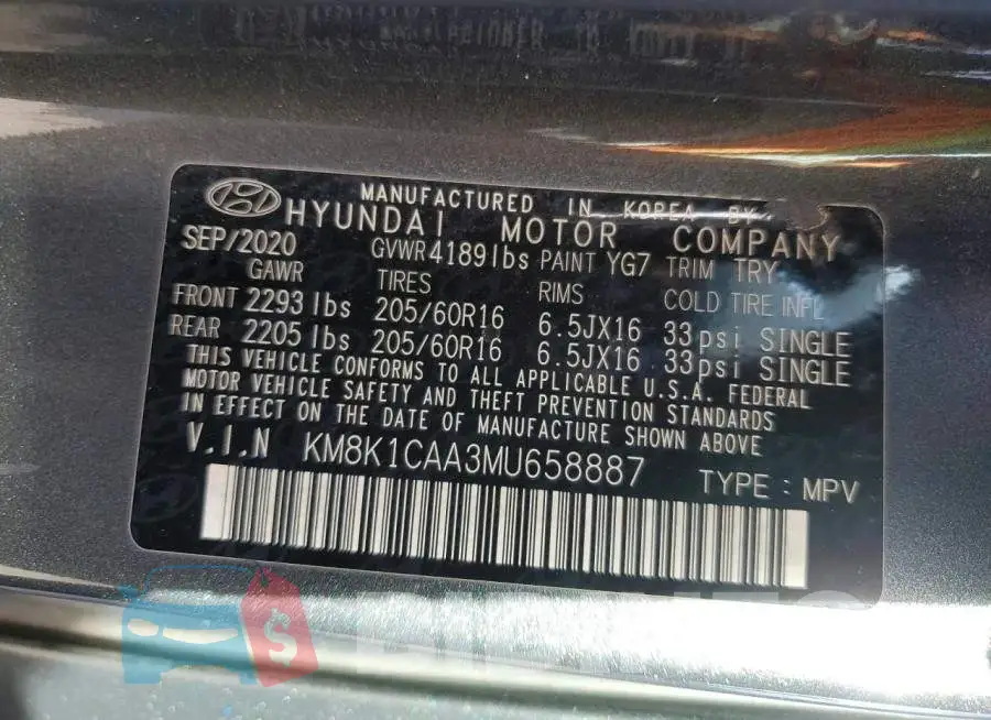 KM8K1CAA3MU658887 Photo# 12