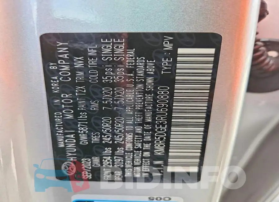 KM8R5DGE3RU690880 Photo# 13