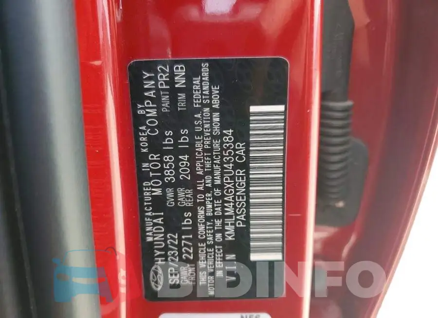 KMHLM4AGXPU435384 Photo# 13