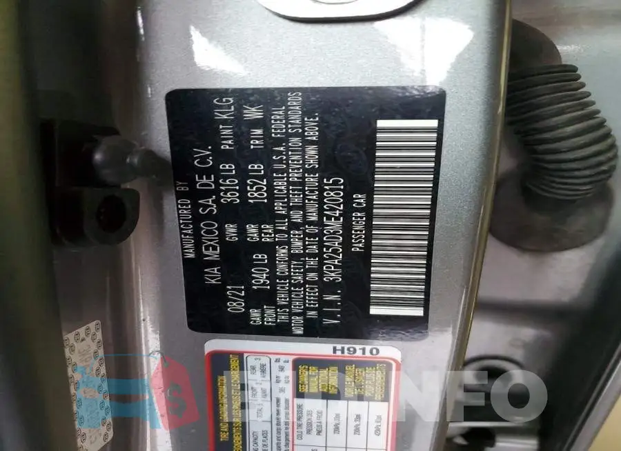 3KPA25AD3ME420815 Photo# 12