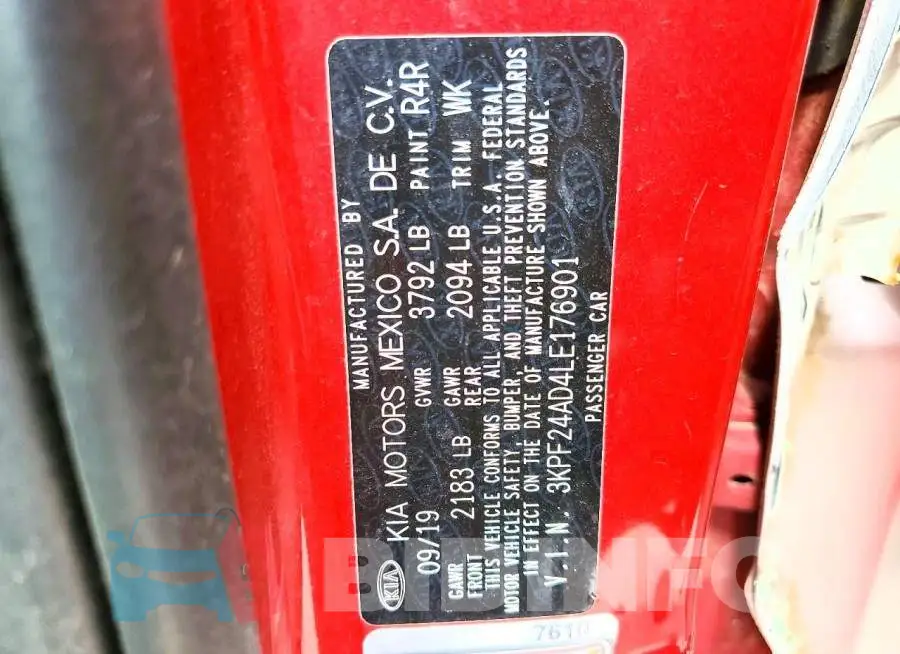 3KPF24AD4LE176901 Photo# 12