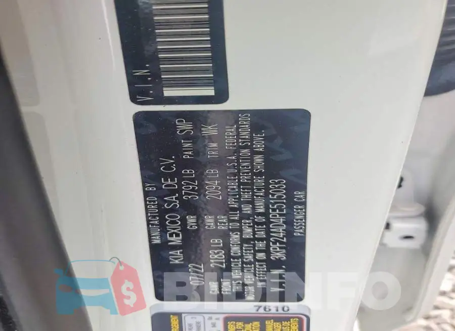 3KPF24AD4PE515033 Photo# 12