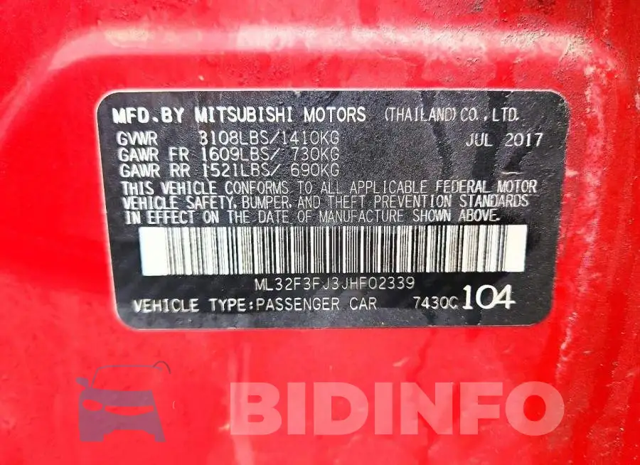 ML32F3FJ3JHF02339 Photo# 13