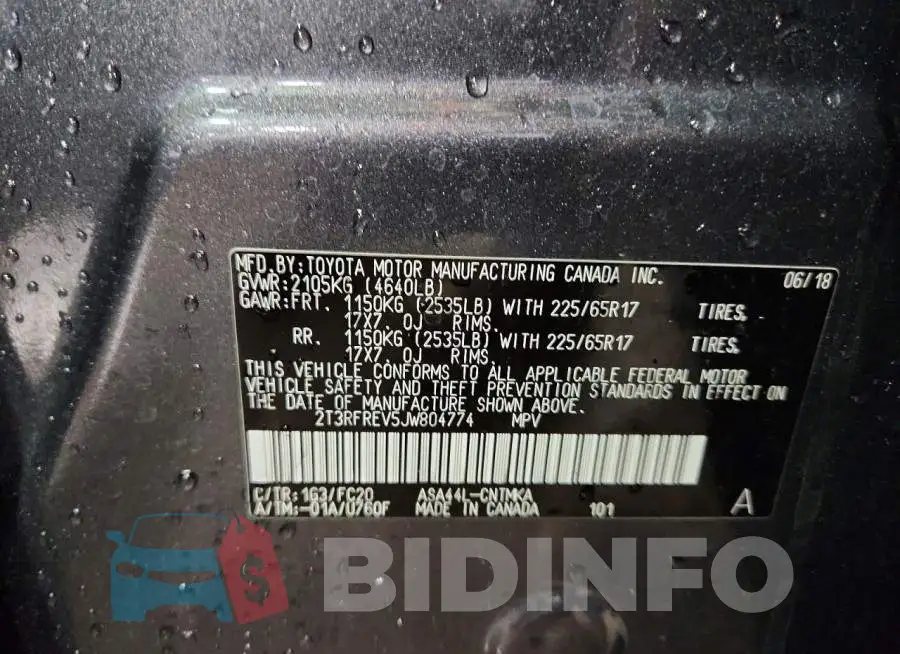2T3RFREV5JW804774 Photo# 14