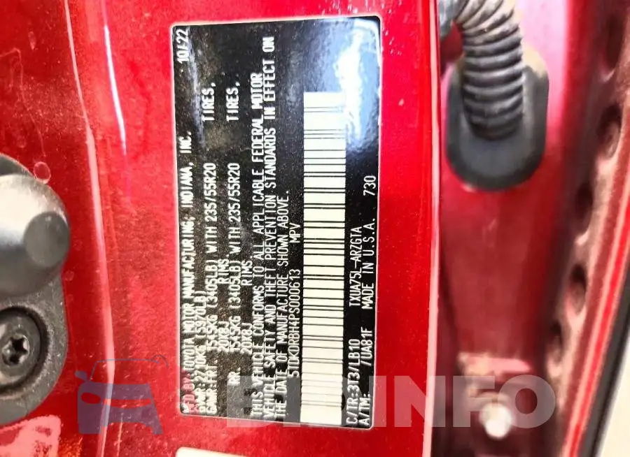 5TDKDRBH4PS000613 Photo# 12