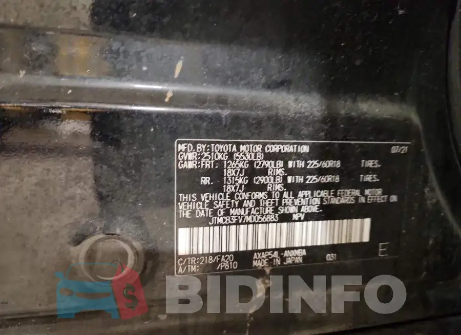 JTMCB3FV7MD056883 Photo# 13