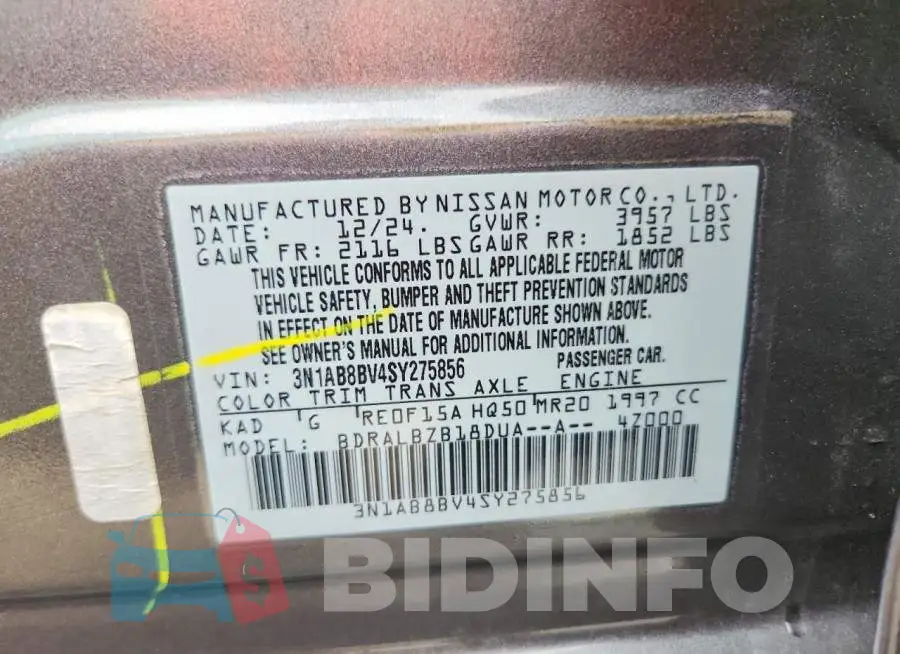 3N1AB8BV4SY275856 Photo# 12
