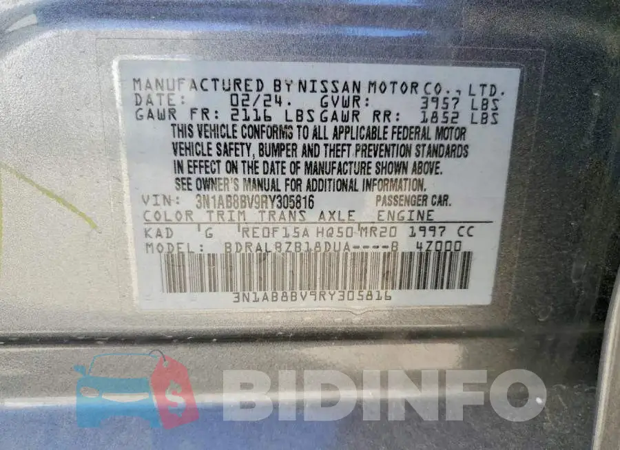 3N1AB8BV9RY305816 Photo# 12